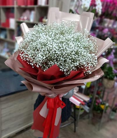 Букет цветов из: Гипсофила в Киевке