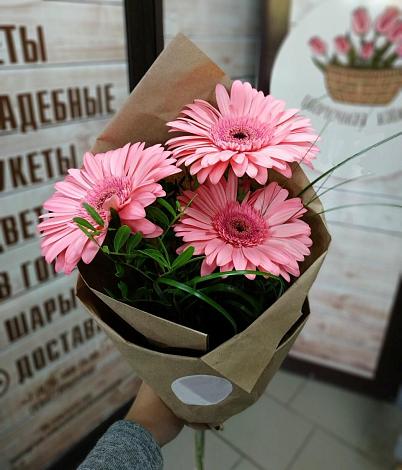 Букет цветов из: Герберы в Киевке
