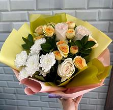 Букет цветов из:  Розы и Хризантемы #REPLACE_PRED# Киевке